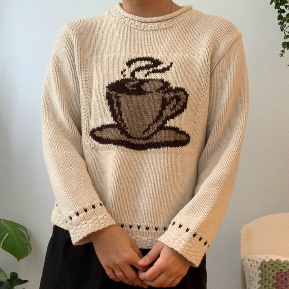 Cozy Coffee Knit Sweater